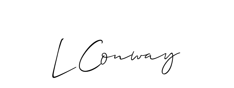 Once you've used our free online signature maker to create your best signature Allison_Script style, it's time to enjoy all of the benefits that L Conway name signing documents. L Conway signature style 2 images and pictures png