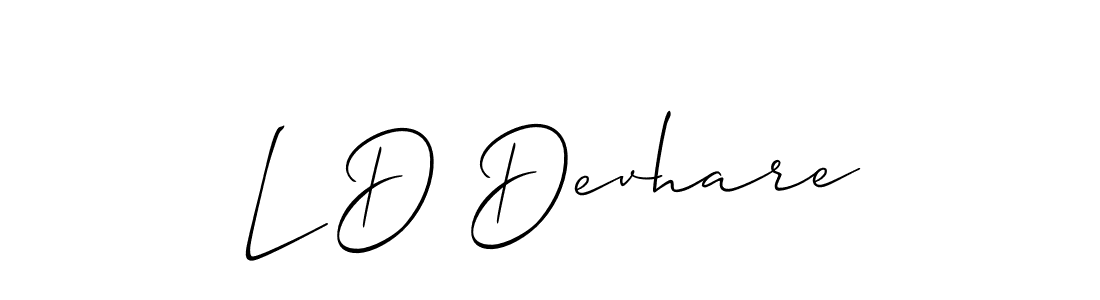 Check out images of Autograph of L D Devhare name. Actor L D Devhare Signature Style. Allison_Script is a professional sign style online. L D Devhare signature style 2 images and pictures png