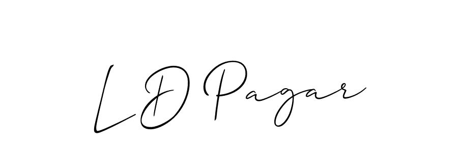 Make a beautiful signature design for name L D Pagar. Use this online signature maker to create a handwritten signature for free. L D Pagar signature style 2 images and pictures png