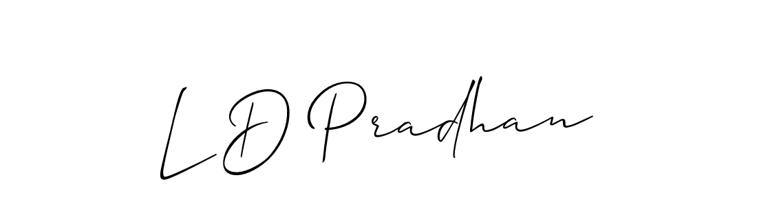 Make a beautiful signature design for name L D Pradhan. Use this online signature maker to create a handwritten signature for free. L D Pradhan signature style 2 images and pictures png