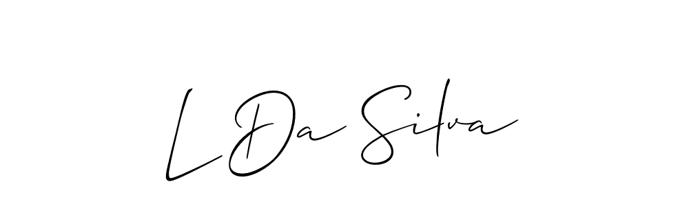 It looks lik you need a new signature style for name L Da Silva. Design unique handwritten (Allison_Script) signature with our free signature maker in just a few clicks. L Da Silva signature style 2 images and pictures png