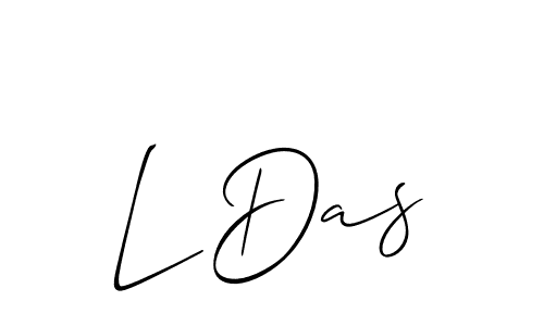 Make a beautiful signature design for name L Das. Use this online signature maker to create a handwritten signature for free. L Das signature style 2 images and pictures png