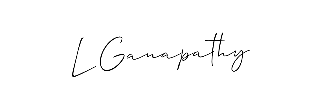 Similarly Allison_Script is the best handwritten signature design. Signature creator online .You can use it as an online autograph creator for name L Ganapathy. L Ganapathy signature style 2 images and pictures png