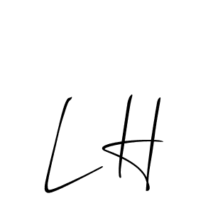 How to Draw L H signature style? Allison_Script is a latest design signature styles for name L H. L H signature style 2 images and pictures png