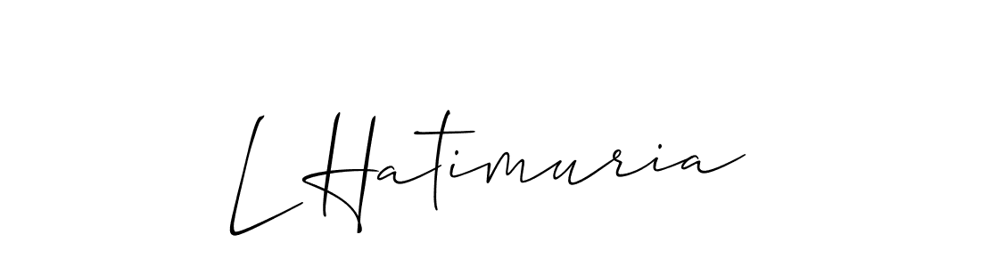 This is the best signature style for the L Hatimuria name. Also you like these signature font (Allison_Script). Mix name signature. L Hatimuria signature style 2 images and pictures png