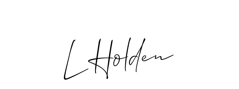 Once you've used our free online signature maker to create your best signature Allison_Script style, it's time to enjoy all of the benefits that L Holden name signing documents. L Holden signature style 2 images and pictures png