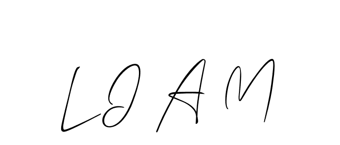 Make a beautiful signature design for name L I A M. With this signature (Allison_Script) style, you can create a handwritten signature for free. L I A M signature style 2 images and pictures png