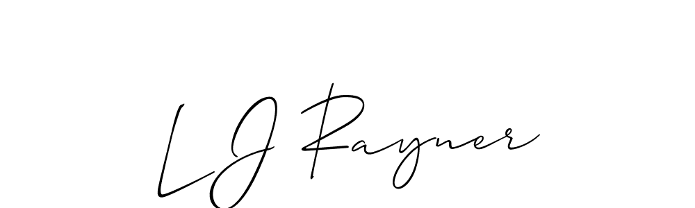 How to Draw L J Rayner signature style? Allison_Script is a latest design signature styles for name L J Rayner. L J Rayner signature style 2 images and pictures png