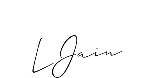 Make a beautiful signature design for name L Jain. Use this online signature maker to create a handwritten signature for free. L Jain signature style 2 images and pictures png