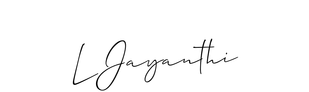 Once you've used our free online signature maker to create your best signature Allison_Script style, it's time to enjoy all of the benefits that L Jayanthi name signing documents. L Jayanthi signature style 2 images and pictures png