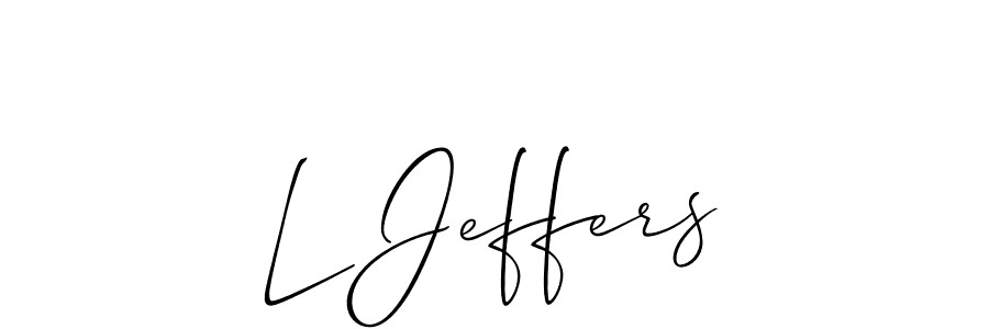 Allison_Script is a professional signature style that is perfect for those who want to add a touch of class to their signature. It is also a great choice for those who want to make their signature more unique. Get L Jeffers name to fancy signature for free. L Jeffers signature style 2 images and pictures png