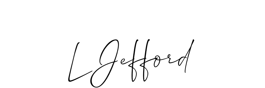 How to make L Jefford signature? Allison_Script is a professional autograph style. Create handwritten signature for L Jefford name. L Jefford signature style 2 images and pictures png