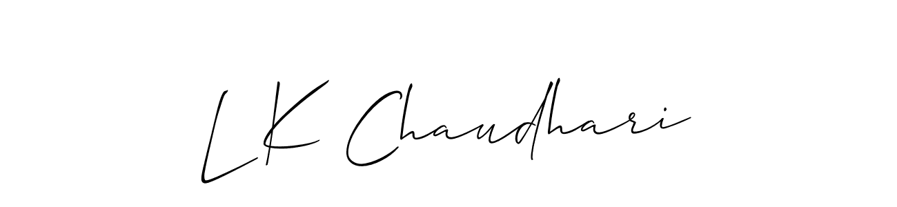 You can use this online signature creator to create a handwritten signature for the name L K Chaudhari. This is the best online autograph maker. L K Chaudhari signature style 2 images and pictures png