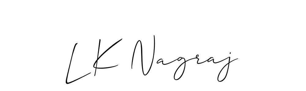 L K Nagraj stylish signature style. Best Handwritten Sign (Allison_Script) for my name. Handwritten Signature Collection Ideas for my name L K Nagraj. L K Nagraj signature style 2 images and pictures png