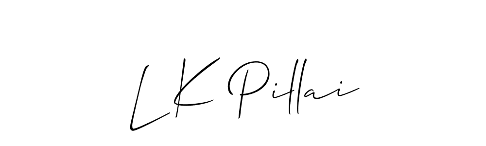 Check out images of Autograph of L K Pillai name. Actor L K Pillai Signature Style. Allison_Script is a professional sign style online. L K Pillai signature style 2 images and pictures png