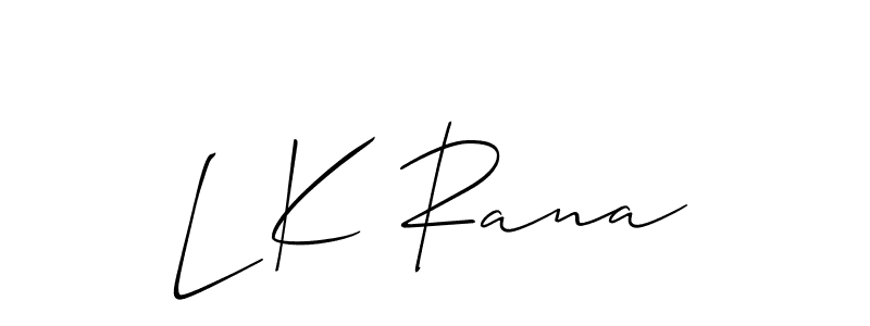 This is the best signature style for the L K Rana name. Also you like these signature font (Allison_Script). Mix name signature. L K Rana signature style 2 images and pictures png