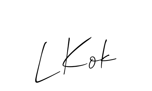 Once you've used our free online signature maker to create your best signature Allison_Script style, it's time to enjoy all of the benefits that L Kok name signing documents. L Kok signature style 2 images and pictures png