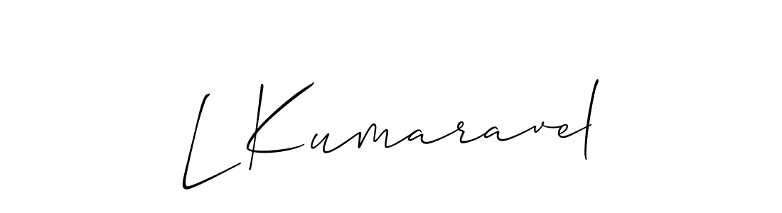 Best and Professional Signature Style for L Kumaravel. Allison_Script Best Signature Style Collection. L Kumaravel signature style 2 images and pictures png