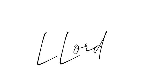 Check out images of Autograph of L Lord name. Actor L Lord Signature Style. Allison_Script is a professional sign style online. L Lord signature style 2 images and pictures png