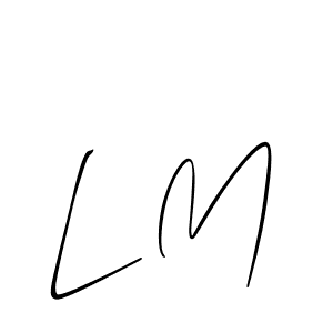 Also You can easily find your signature by using the search form. We will create L M name handwritten signature images for you free of cost using Allison_Script sign style. L M signature style 2 images and pictures png