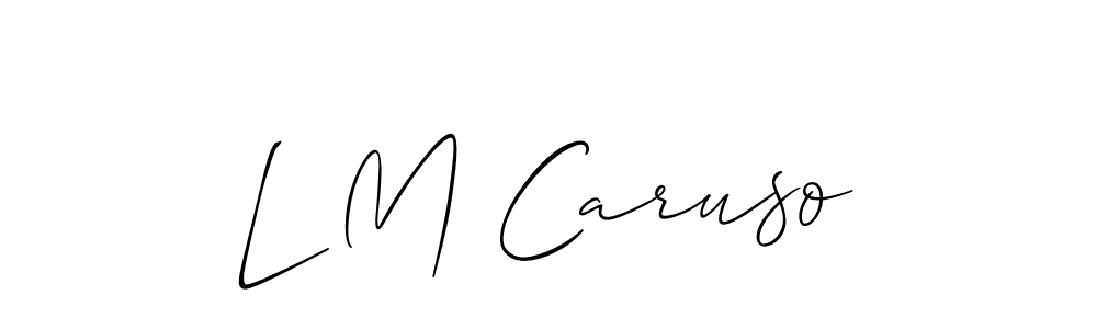 Also we have L M Caruso name is the best signature style. Create professional handwritten signature collection using Allison_Script autograph style. L M Caruso signature style 2 images and pictures png