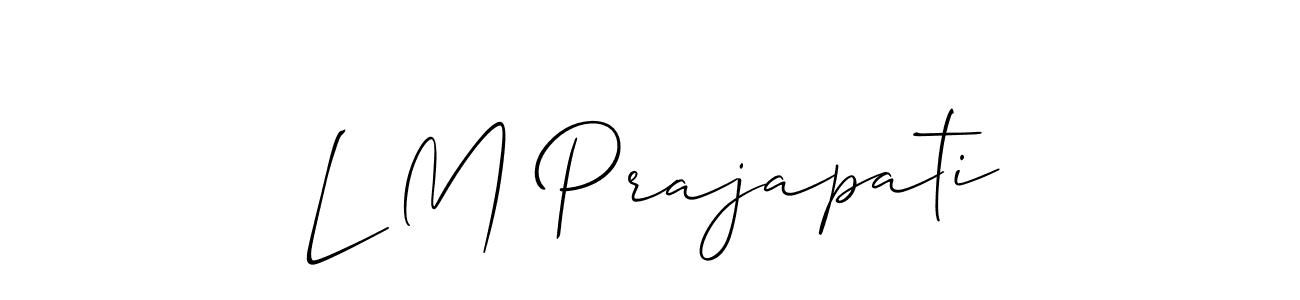 You can use this online signature creator to create a handwritten signature for the name L M Prajapati. This is the best online autograph maker. L M Prajapati signature style 2 images and pictures png