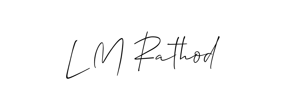 Best and Professional Signature Style for L M Rathod. Allison_Script Best Signature Style Collection. L M Rathod signature style 2 images and pictures png