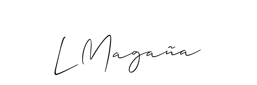 See photos of L Magaña official signature by Spectra . Check more albums & portfolios. Read reviews & check more about Allison_Script font. L Magaña signature style 2 images and pictures png