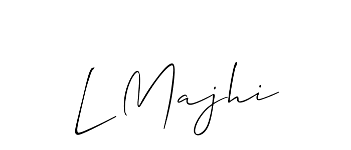 It looks lik you need a new signature style for name L Majhi. Design unique handwritten (Allison_Script) signature with our free signature maker in just a few clicks. L Majhi signature style 2 images and pictures png