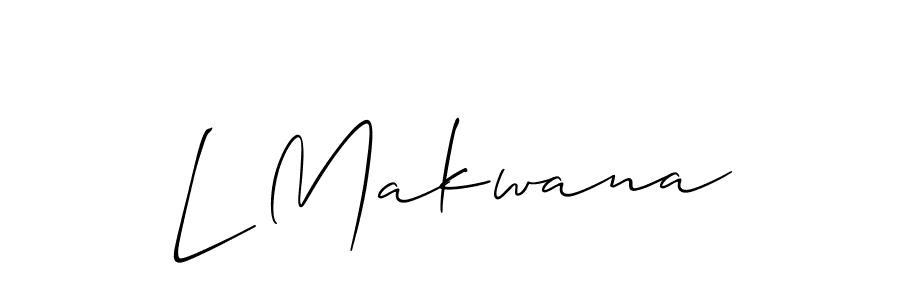 You should practise on your own different ways (Allison_Script) to write your name (L Makwana) in signature. don't let someone else do it for you. L Makwana signature style 2 images and pictures png