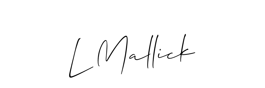 See photos of L Mallick official signature by Spectra . Check more albums & portfolios. Read reviews & check more about Allison_Script font. L Mallick signature style 2 images and pictures png
