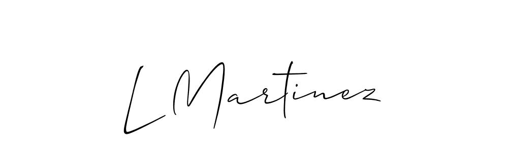 It looks lik you need a new signature style for name L Martinez. Design unique handwritten (Allison_Script) signature with our free signature maker in just a few clicks. L Martinez signature style 2 images and pictures png