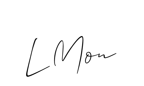 This is the best signature style for the L Mon name. Also you like these signature font (Allison_Script). Mix name signature. L Mon signature style 2 images and pictures png
