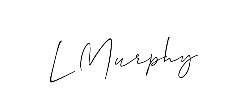Check out images of Autograph of L Murphy name. Actor L Murphy Signature Style. Allison_Script is a professional sign style online. L Murphy signature style 2 images and pictures png