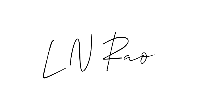 How to Draw L N Rao signature style? Allison_Script is a latest design signature styles for name L N Rao. L N Rao signature style 2 images and pictures png