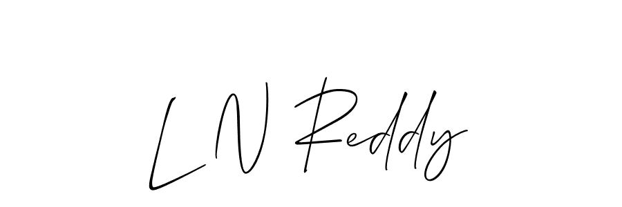 Make a beautiful signature design for name L N Reddy. Use this online signature maker to create a handwritten signature for free. L N Reddy signature style 2 images and pictures png