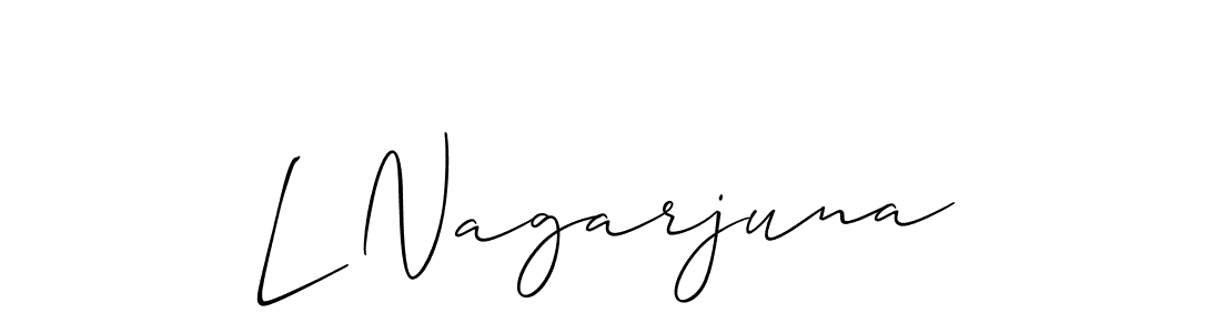 Make a beautiful signature design for name L Nagarjuna. Use this online signature maker to create a handwritten signature for free. L Nagarjuna signature style 2 images and pictures png