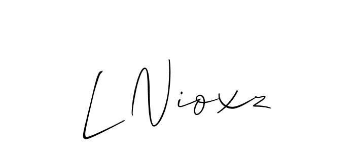 if you are searching for the best signature style for your name L Nioxz. so please give up your signature search. here we have designed multiple signature styles  using Allison_Script. L Nioxz signature style 2 images and pictures png
