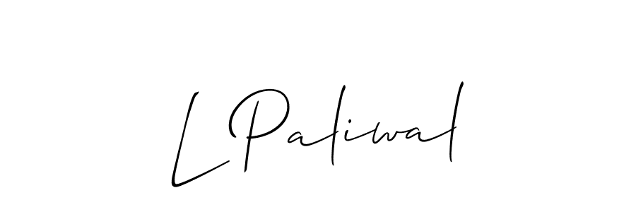 How to Draw L Paliwal signature style? Allison_Script is a latest design signature styles for name L Paliwal. L Paliwal signature style 2 images and pictures png
