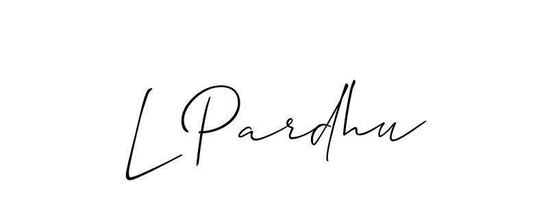 See photos of L Pardhu official signature by Spectra . Check more albums & portfolios. Read reviews & check more about Allison_Script font. L Pardhu signature style 2 images and pictures png