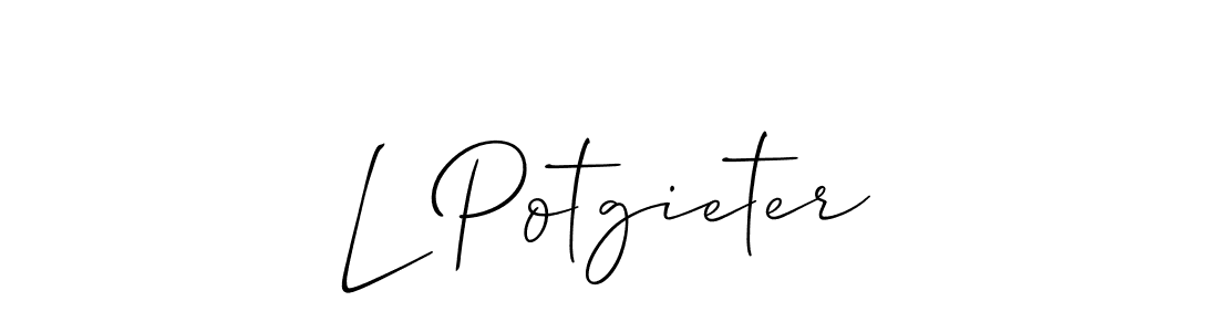 Make a beautiful signature design for name L Potgieter. Use this online signature maker to create a handwritten signature for free. L Potgieter signature style 2 images and pictures png
