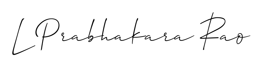 Get inspired by this graceful Allison_Script signature style for name L Prabhakara Rao. Smooth loops and balanced proportions for everyday use. L Prabhakara Rao signature style 2 images and pictures png