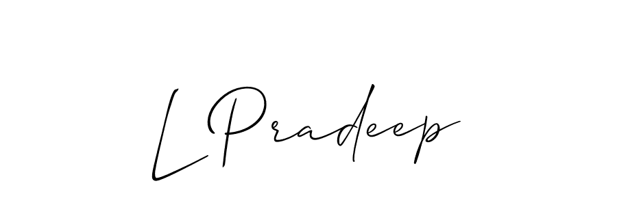 Here are the top 10 professional signature styles for the name L Pradeep. These are the best autograph styles you can use for your name. L Pradeep signature style 2 images and pictures png