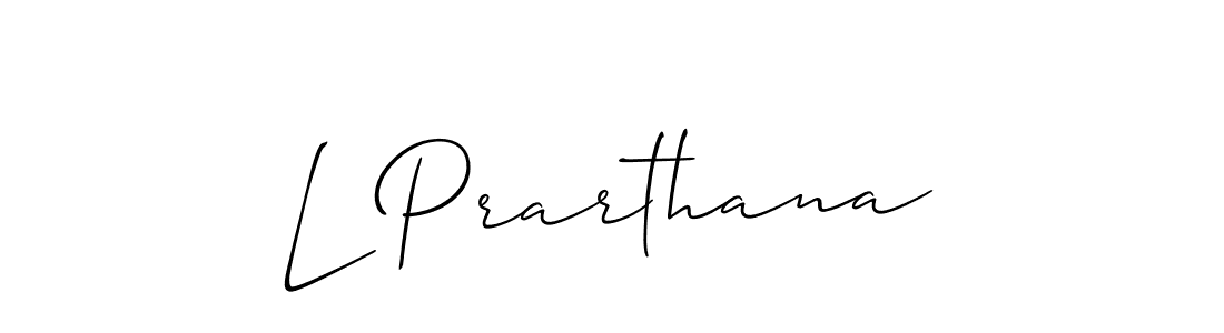 Similarly Allison_Script is the best handwritten signature design. Signature creator online .You can use it as an online autograph creator for name L Prarthana. L Prarthana signature style 2 images and pictures png