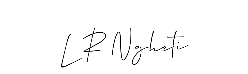 How to Draw L R Ngheti signature style? Allison_Script is a latest design signature styles for name L R Ngheti. L R Ngheti signature style 2 images and pictures png