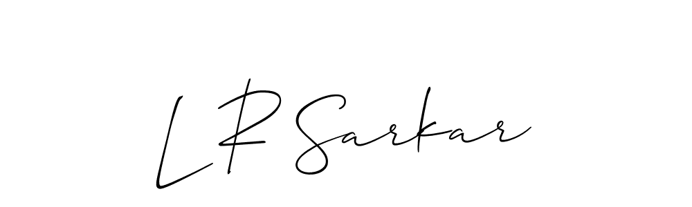 if you are searching for the best signature style for your name L R Sarkar. so please give up your signature search. here we have designed multiple signature styles  using Allison_Script. L R Sarkar signature style 2 images and pictures png