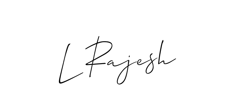 L Rajesh stylish signature style. Best Handwritten Sign (Allison_Script) for my name. Handwritten Signature Collection Ideas for my name L Rajesh. L Rajesh signature style 2 images and pictures png