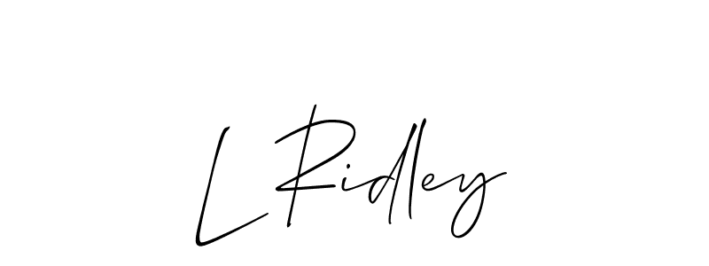 Once you've used our free online signature maker to create your best signature Allison_Script style, it's time to enjoy all of the benefits that L Ridley name signing documents. L Ridley signature style 2 images and pictures png