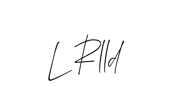 Make a short L Rlld signature style. Manage your documents anywhere anytime using Allison_Script. Create and add eSignatures, submit forms, share and send files easily. L Rlld signature style 2 images and pictures png