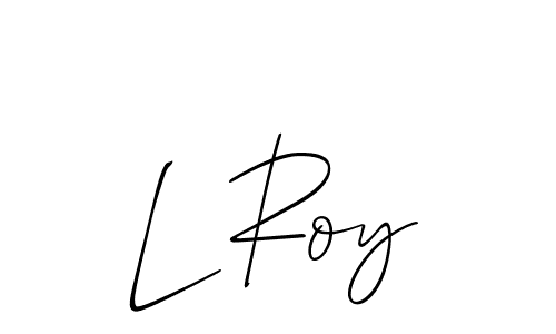 Use a signature maker to create a handwritten signature online. With this signature software, you can design (Allison_Script) your own signature for name L Roy. L Roy signature style 2 images and pictures png